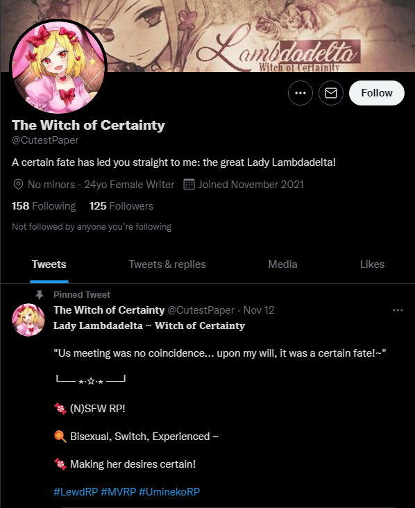 AntiLewdRPNun's tweet photo. There are still a lot of underage muses being lewded even today. This is basically child porn and can get you into trouble for merely roleplaying as.

So these belong in sinner jail. https://t.co/LZcMZM6TXY