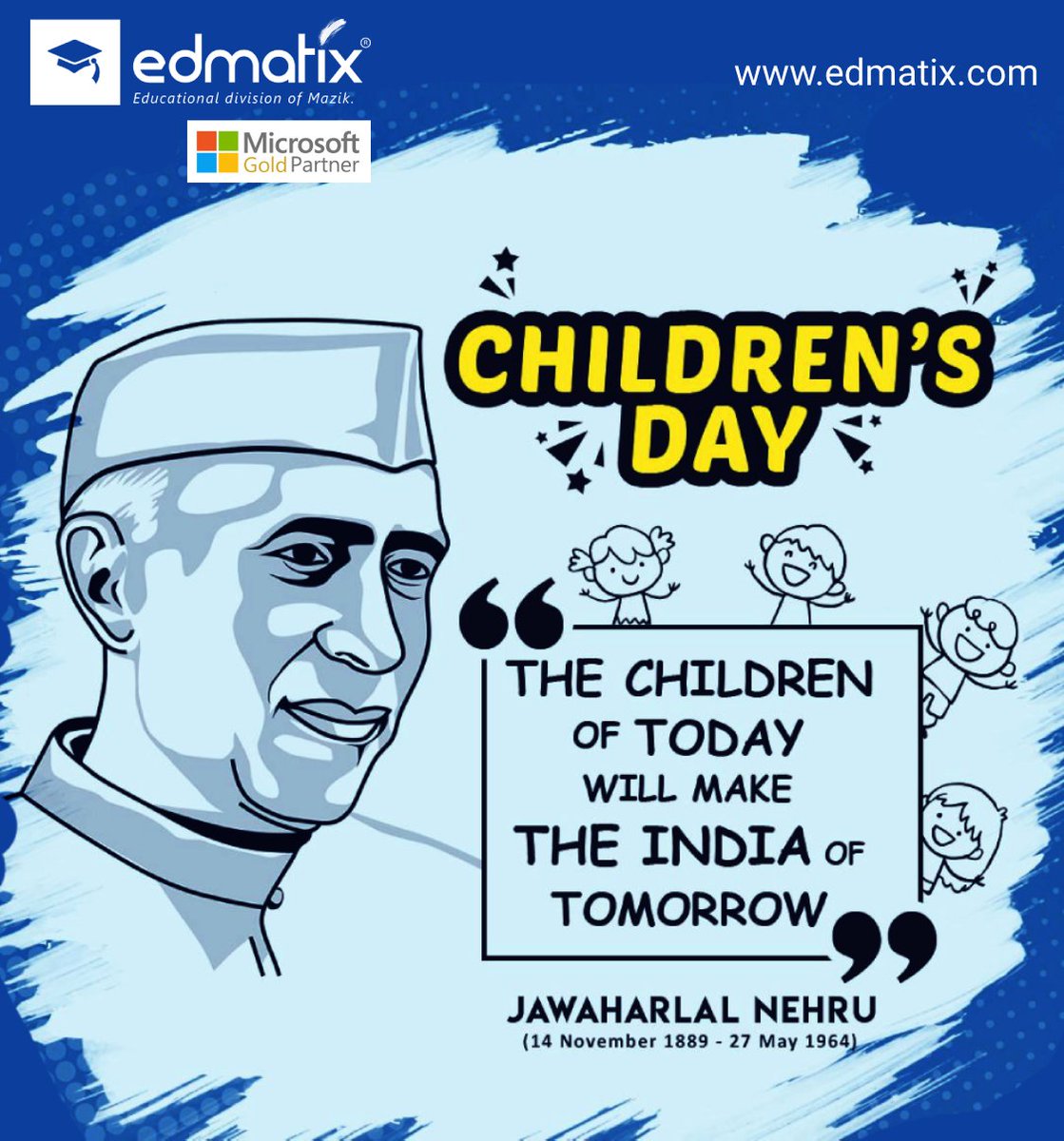 So, this Children's Day let's celebrate the innocence &amp; togetherness of our kids and ensure provide every child the quality education they deserve. Happy Children’s Day!!!

#ChildrensDay #ChildrensDaySpecial #education #schoolmanagementsoftware #child #ChildrensDay2021 #Edmatix