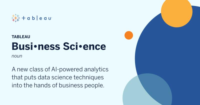 BISolutionsrd's tweet image. Introducing Tableau Business Science: Put data science into the hands of business people. Watch now: youtube.com/watch?v=oPojCP…