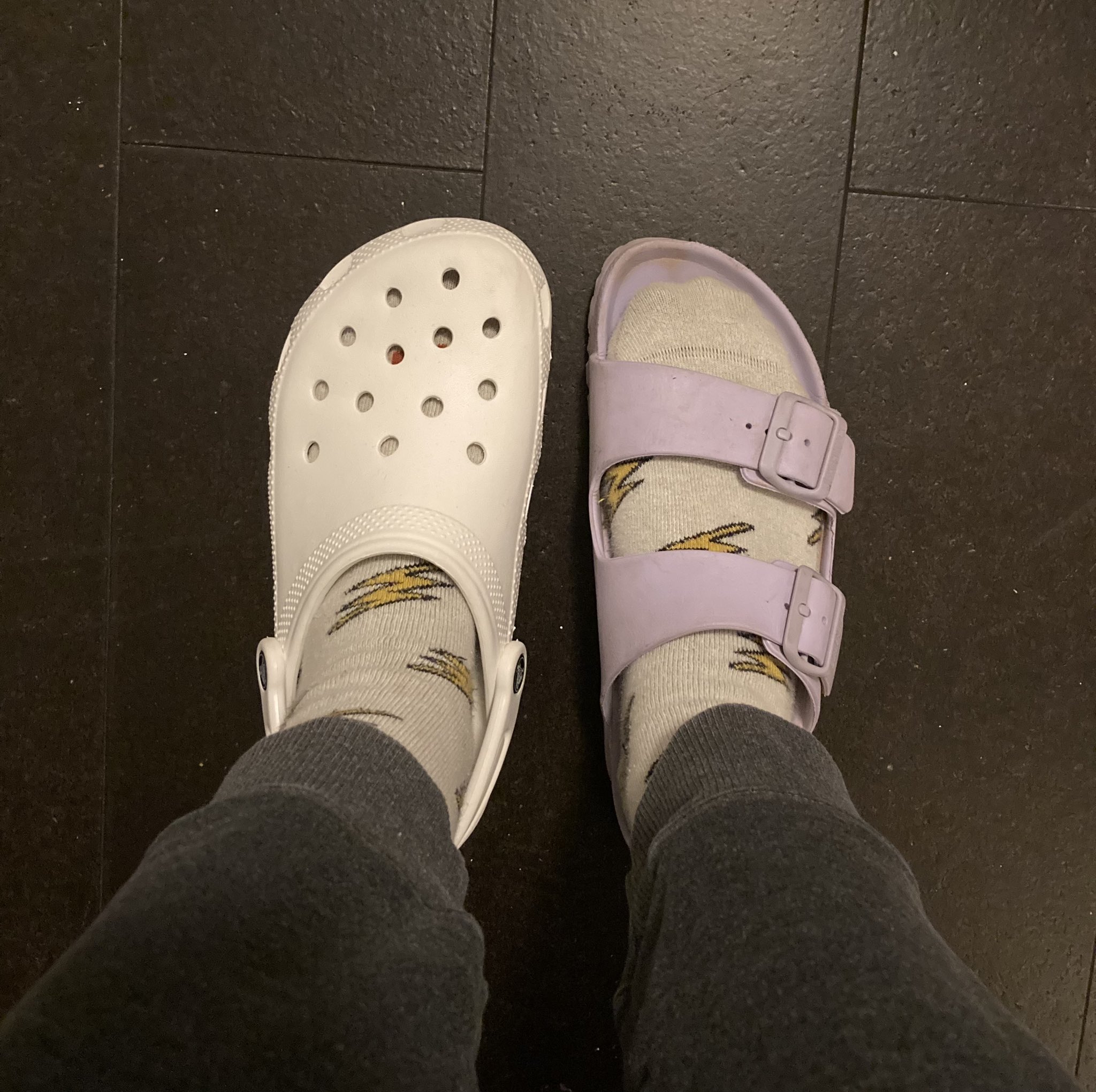 Birkenstocks cheap and crocs