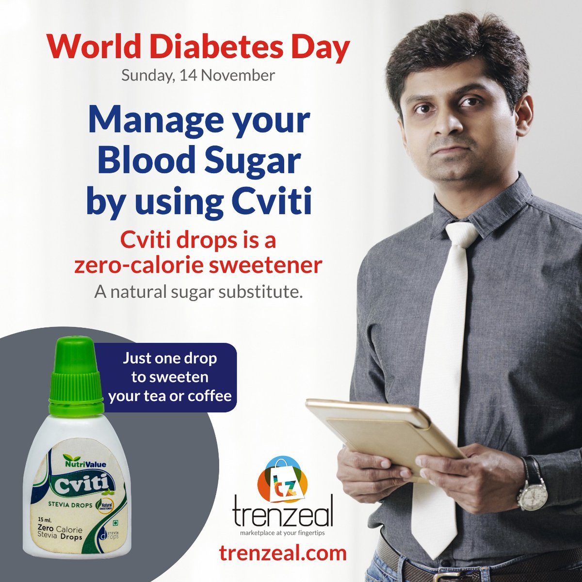 TrenZeal's tweet photo. WORLD DIABETES DAY
World Diabetes Day (WDD) was created in 1991 by IDF and the World Health Organization in response to growing concerns about the escalating health threat posed by diabetes. 

#WORLDDIABETESDAY #DiabetesMonitoring https://t.co/umXrCyw2J2