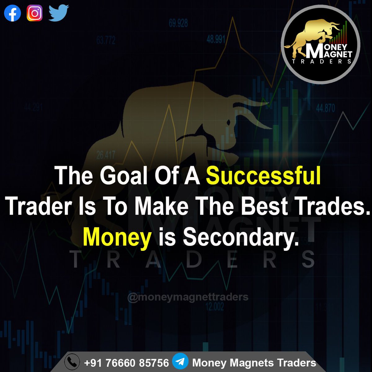 The Goal Of Successful Trader Is To Make Best Trades. Money is Secondary.

@moneymgnttrader

#traders#success #traderlifestyle #bulls #bears #stock #marketing #trading #successfultrader #stockmarketindia #scam1992 #nsc #bsc#viralpost