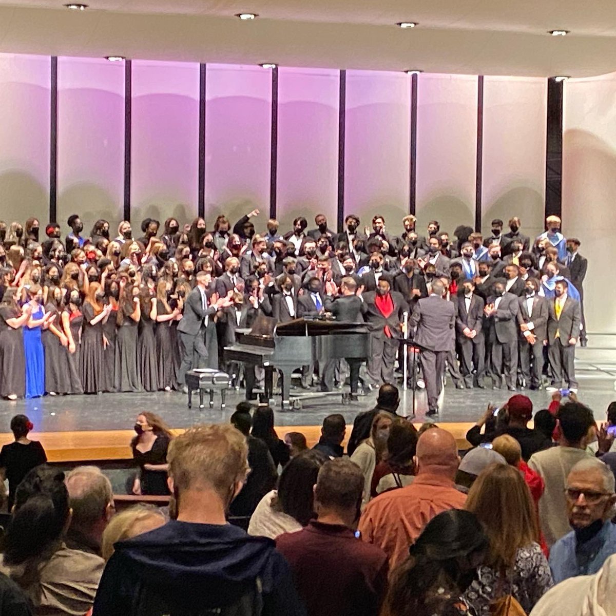 keabshire's tweet photo. All Region 33 Choir Concert tonight with @AbshireKylee and @schschoir Beautiful job!! #TEMA 2021 #Sopranos #Songbird #LifeInTheShire @mel_lowry4 https://t.co/1aADzlciH6