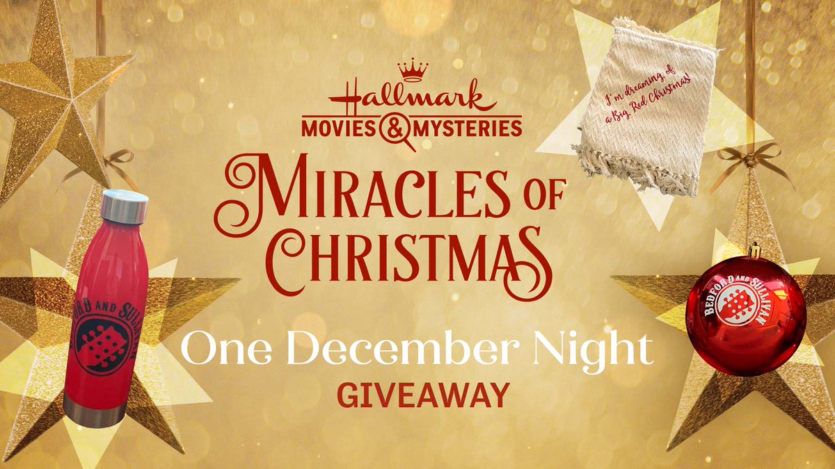 hallmarkmystery's tweet photo. We hope you’re enjoying #OneDecemberNight so far! RT for your chance to win special props from the movie! #MiraclesofChristmas https://t.co/dq9EhR6GAI