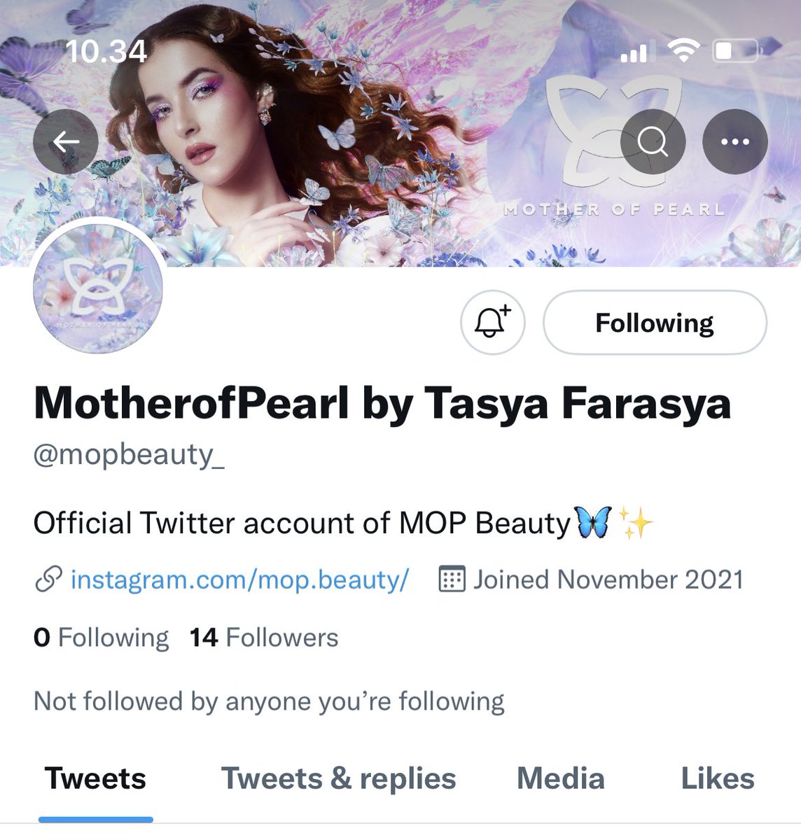 bu_anon's tweet photo. ketika mother of pearl bilang "yuk nak follow twitter mama".. langsung follow @mopbeauty_ 😆😆 https://t.co/emxm8crbpS