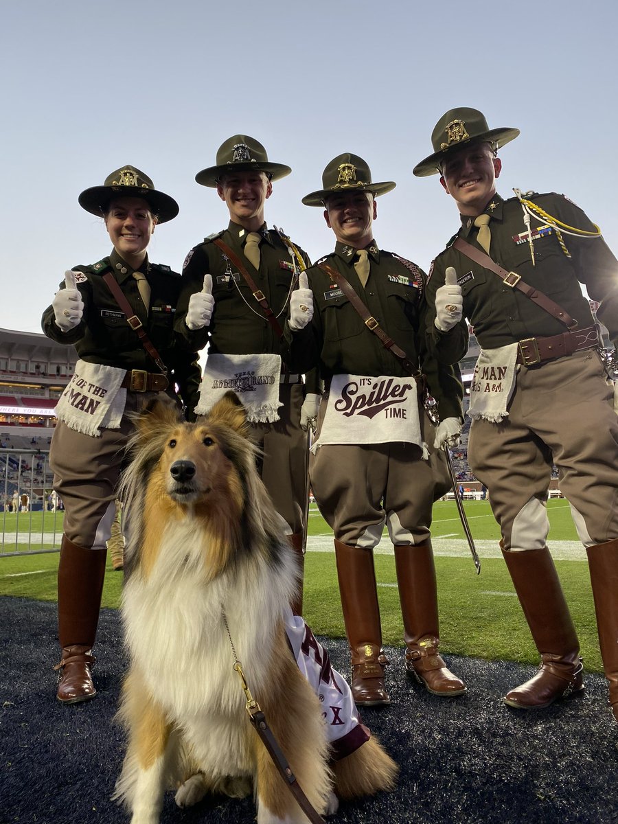 reveille's tweet photo. I love @AggieFootball so much and am so glad I can go to the games with my friends. ❤️

Now let’s BTHO Ole Miss!!! https://t.co/z2Stp0nxws