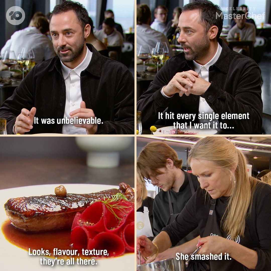 We wouldn't expect anything less than the perfect plate from <a href="/ColletteDin/">Collette Dinnigan</a> 👌 #MasterChefAU