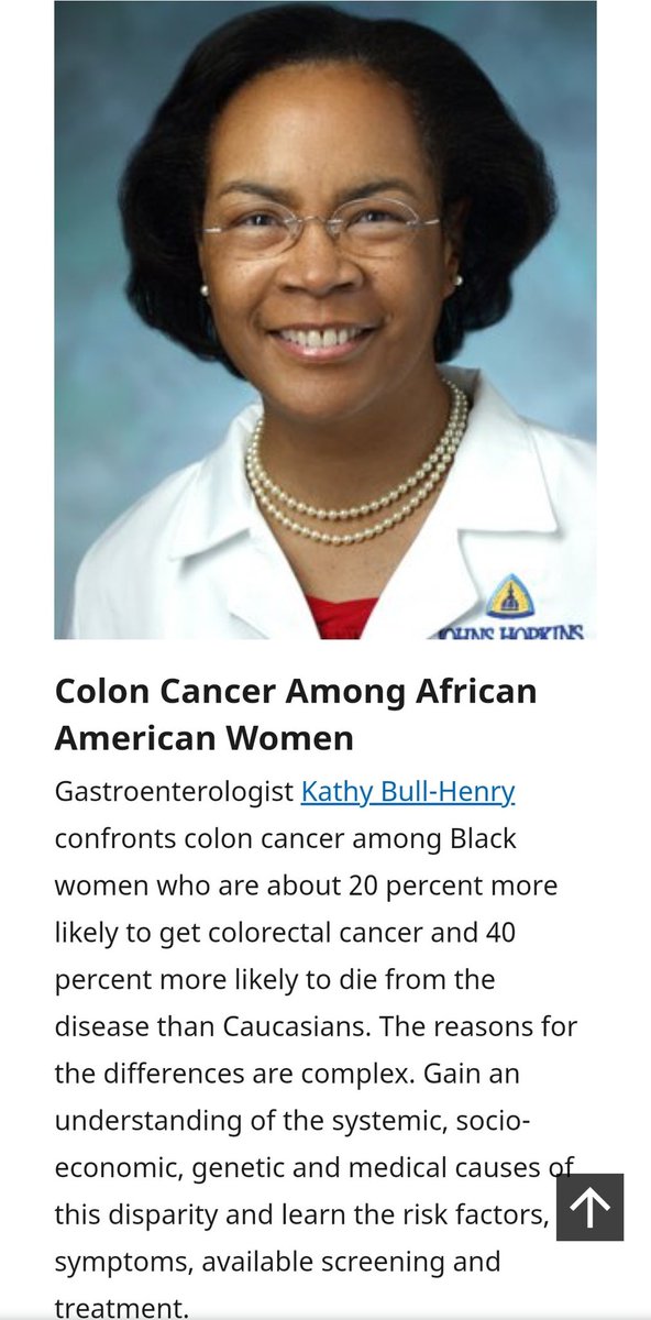 Kathy Bull Henry (@kbullhenrymd) on Twitter photo So proud to have participated along side a stellar group of women at Johns Hopkins- A Womanโs Journey virtual conference this morning. I was invited to speak about Colon Cancer in African American Women. <a href="/awomansjourney/">Johns Hopkins Medicine's A Woman's Journey</a> <a href="/HopkinsMedicine/">Johns Hopkins Medicine</a> <a href="/HopkinsGIHep/">Johns Hopkins Gastroenterology & Hepatology</a> <a href="/AmCollegeGastro/">ACG</a> So proud to have participated along side a stellar group of women at Johns Hopkins- A Womanโs Journey virtual conference this morning. I was invited to speak about Colon Cancer in African American Women. <a href="/awomansjourney/">Johns Hopkins Medicine's A Woman's Journey</a> <a href="/HopkinsMedicine/">Johns Hopkins Medicine</a> <a href="/HopkinsGIHep/">Johns Hopkins Gastroenterology & Hepatology</a> <a href="/AmCollegeGastro/">ACG</a>