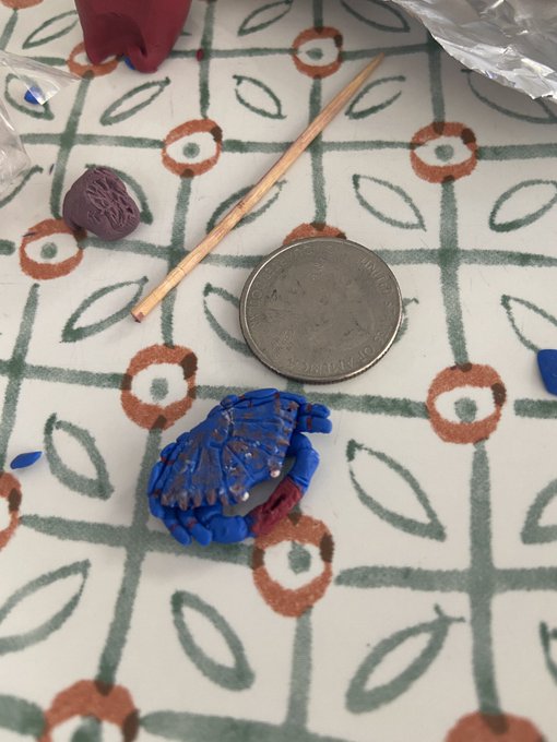 Had some free time, made a tiny crab 🦀 https://t.co/qfpJBOOdOH<a href="/tag/mvsales"class="tags"><span>#mvsales</span></a>