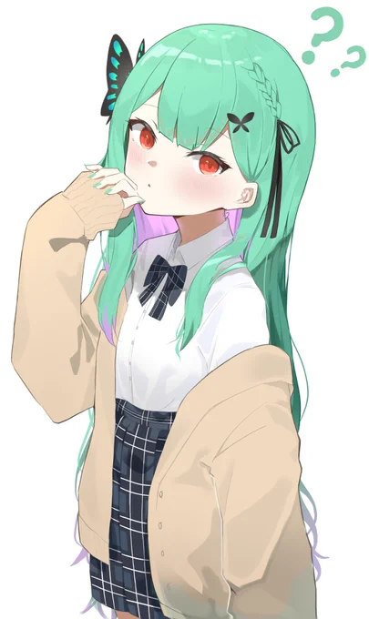 #潤羽るしあ新衣装 
#絵クロマンサー 
? 