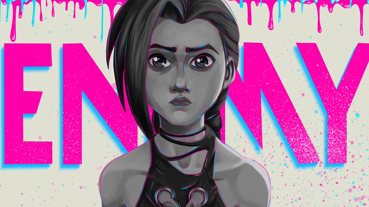 Who's excited for #Arcane ?! 
Because I am and it's sooo hard to wait sunday afternoon to watch it ! 
#arcanenetflix #arcanefanart #JinxWasHere #jinxarcane