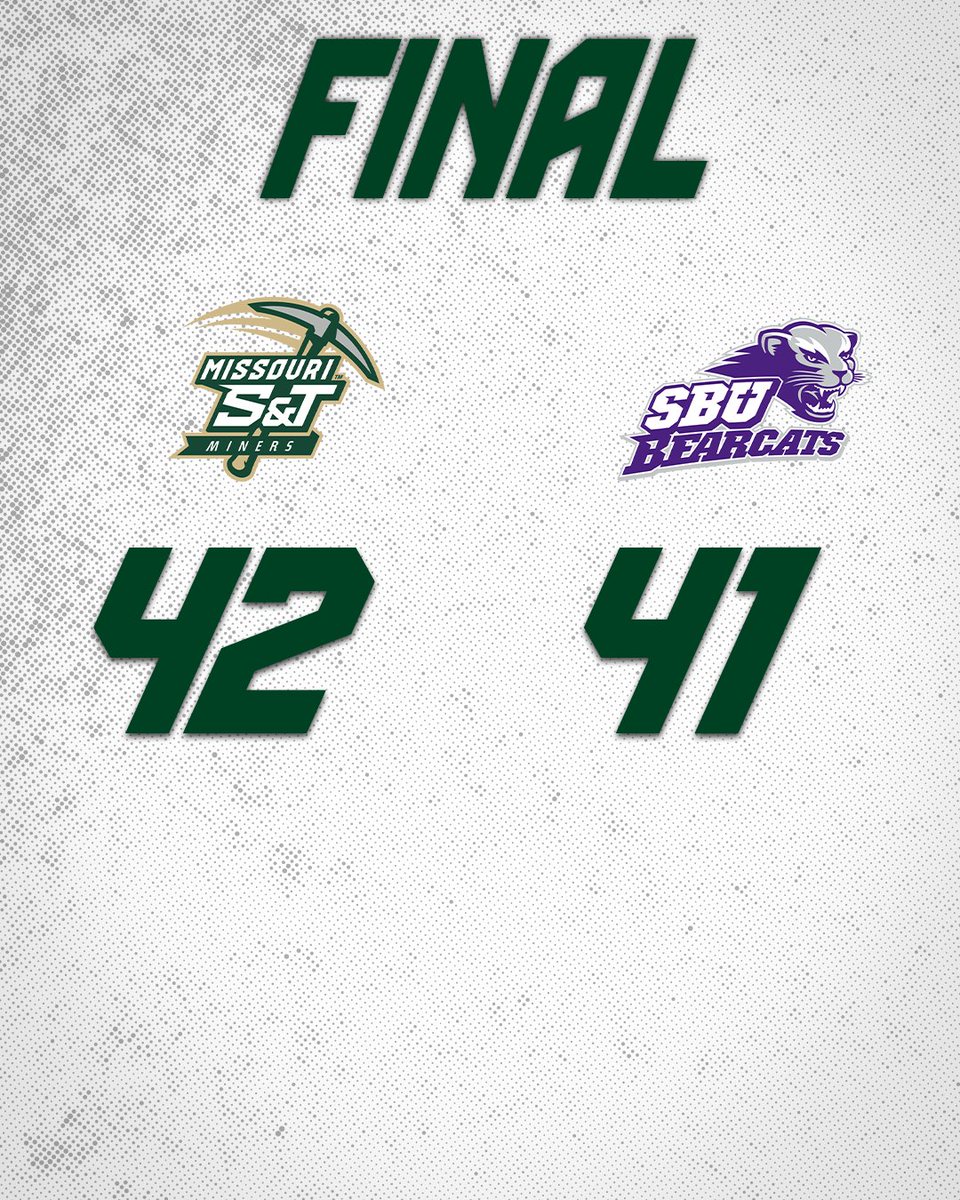 minersports's tweet photo. COMEBACK. COMPLETE. @Miners_FB tallies from down 41-14 to win over SBU!

Hertzler throws for 214 and 3 TDs, Payton McAlister adds 172 and a TD on the ground while Josh Brown has 156 yards receiving and a TD!

#PickAxeTakeNames #MinerPride #GLVCfb

#MinerPride #GLVCfb https://t.co/ZJ6mm2Sewy