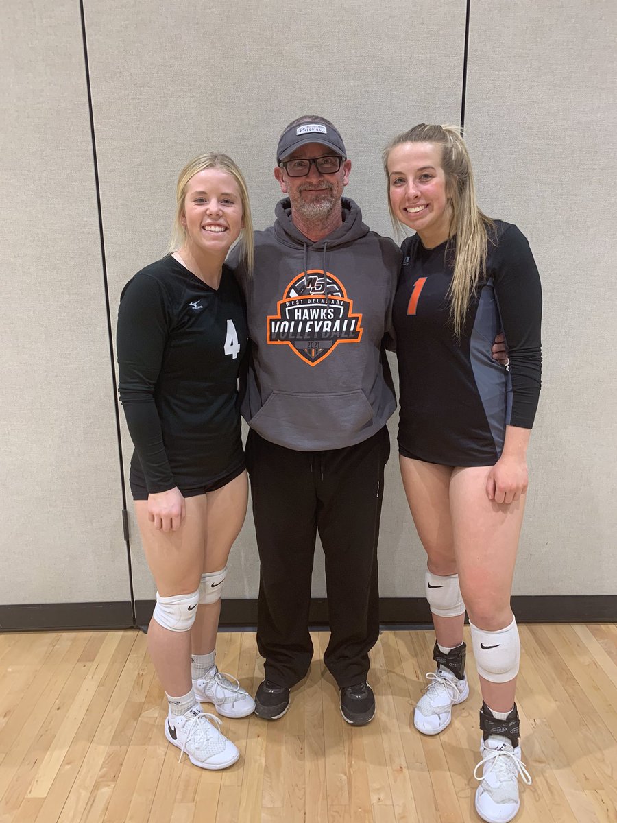 wdhawkvb's tweet photo. Proud of these two for their wonderful careers for West Delaware Volleyball. They both participated in the IAGCA All star game in Johnston today. @CarleeS16686561  @ella22koloc https://t.co/B5TT5VoZX4