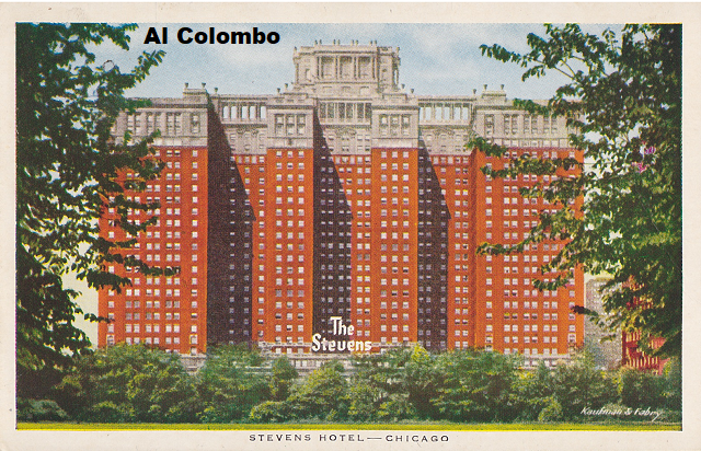 TpromoCom's tweet photo. Stevens Hotel: The World's Largest #Hotel (at least it was in 1927) | #TpromoCom #Postcard #History #Chicago | equipped with 3,000 rooms with the largest ballroom in the world. The price tag was $15M. https://t.co/FxJqX4Douw https://t.co/8Kw4bT6QcF