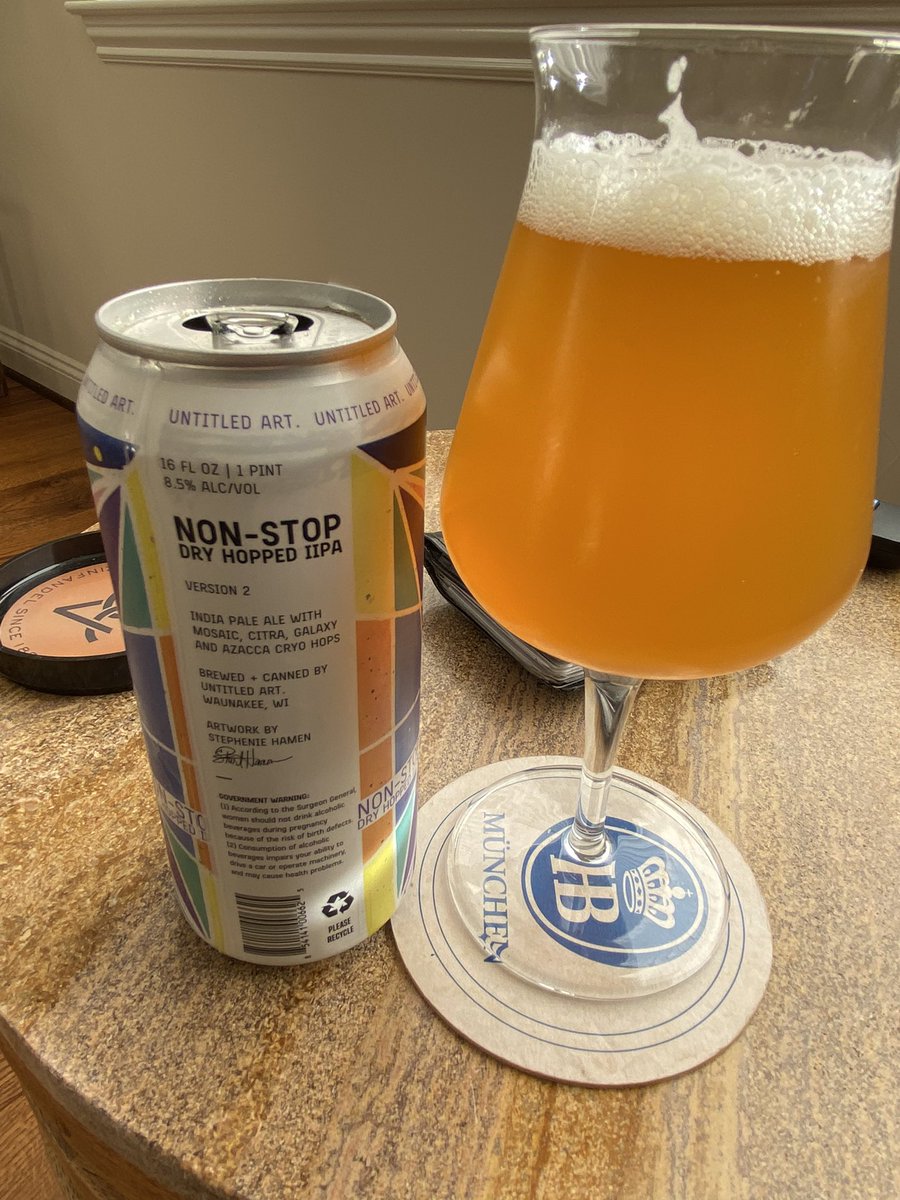 DKM6813's tweet image. #untitledart #ipa #ipaglass @TurfTastingTeam great beer for watching @BoilerFootball 8.5%ABV to drown sorrows!