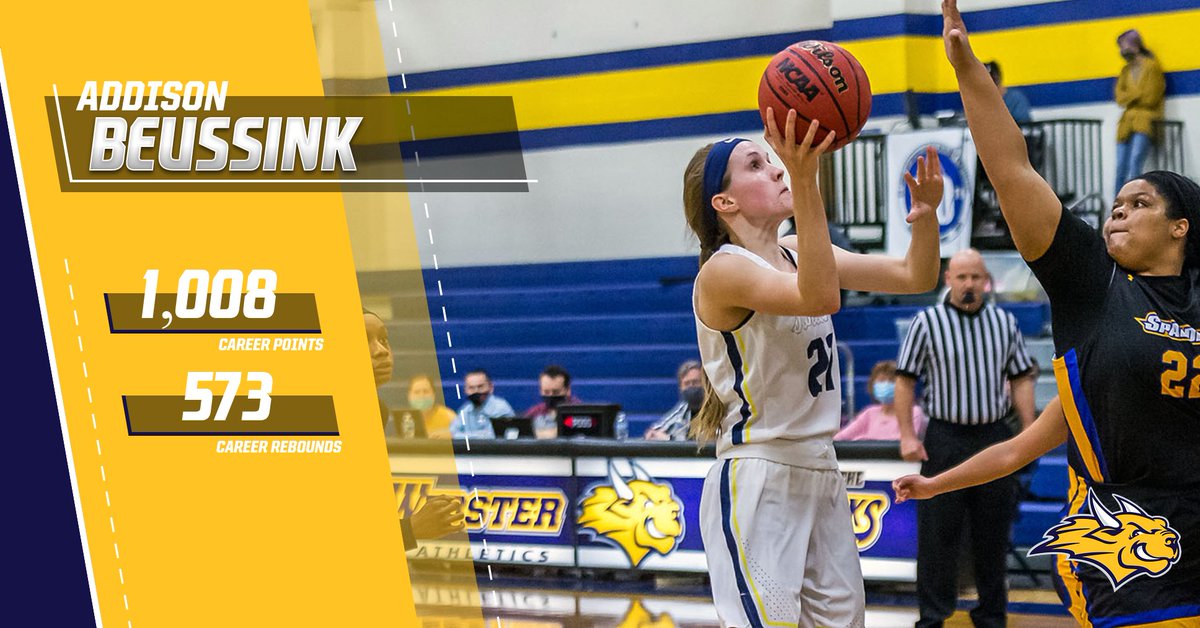 Webster U. Athletics (@gorloksports) on Twitter photo After scoring 12 point this afternoon Addison Beussink joined elite company! She became just the fourth player in school history to score over 1,000 career points and bring down 500 career rebounds! <a href="/WebsterUNews/">WebsterU News</a> <a href="/GorlokWBB/">Webster University Women's Basketball</a>
#LokNation After scoring 12 point this afternoon Addison Beussink joined elite company! She became just the fourth player in school history to score over 1,000 career points and bring down 500 career rebounds! <a href="/WebsterUNews/">WebsterU News</a> <a href="/GorlokWBB/">Webster University Women's Basketball</a>
#LokNation