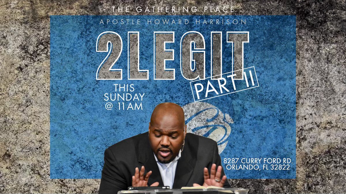 PastorHowardnbc's tweet photo. DON’T MISS PART 2 tomorrow! When the Enemy is telling you that it’s quitting season you have to muster the boldness to tell him - that you are too Legit.  Meet us this Sunday morning as we unpack this message and prophecy YOUR FUTURE
#ruhearinme #wewin #theseasonofmore #WHAT!!! https://t.co/9CN0BkQH9q