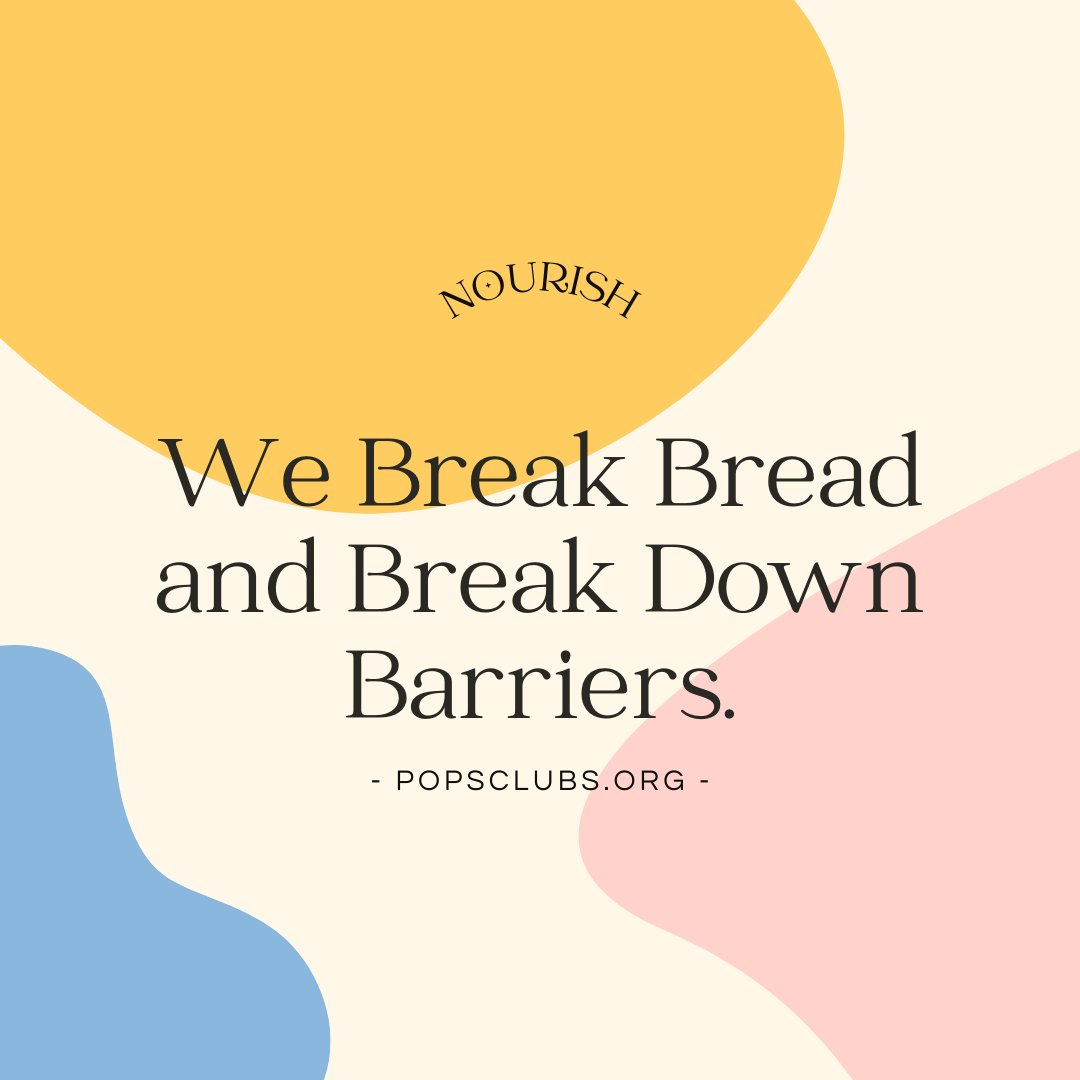 POPStheclub's tweet photo. We break bread and break down barriers. #PopsTheClub #Nourish https://t.co/qK5F5JHPvu