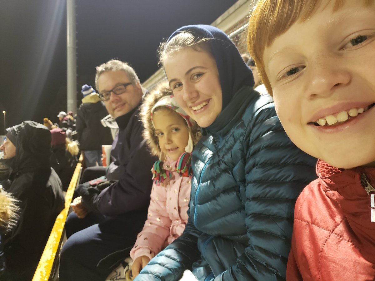 All bundled up to watch <a href="/PurdueSoccer/">Purdue Soccer</a>  in the NCAA tournament!