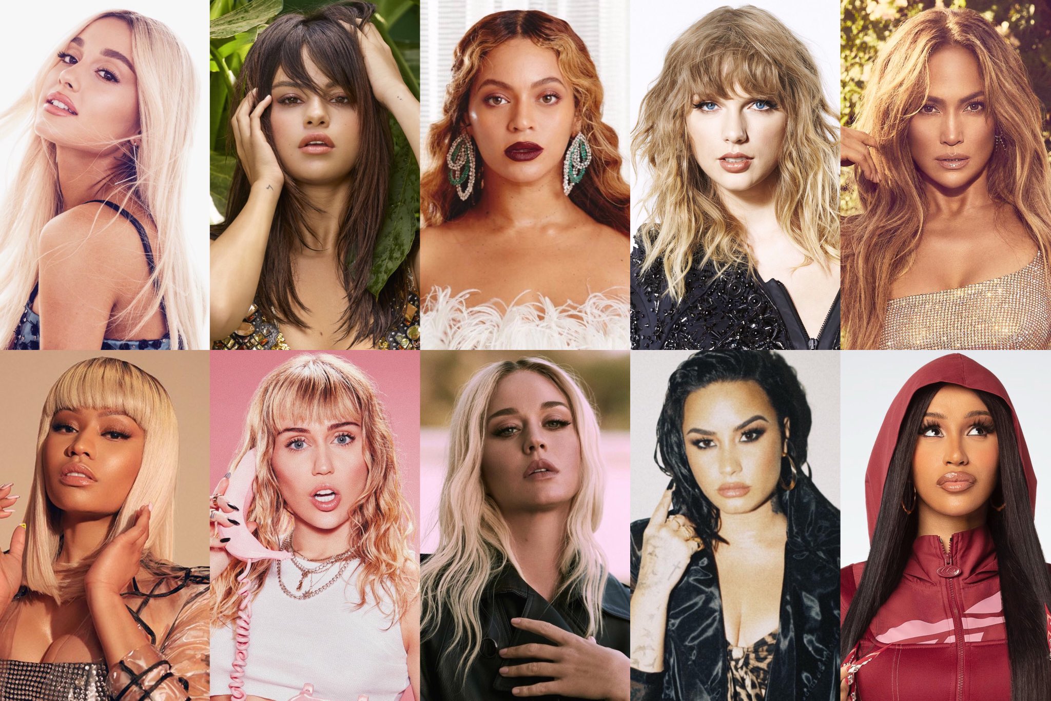 Female Artists Charts on X: Top 50 female artists with the most