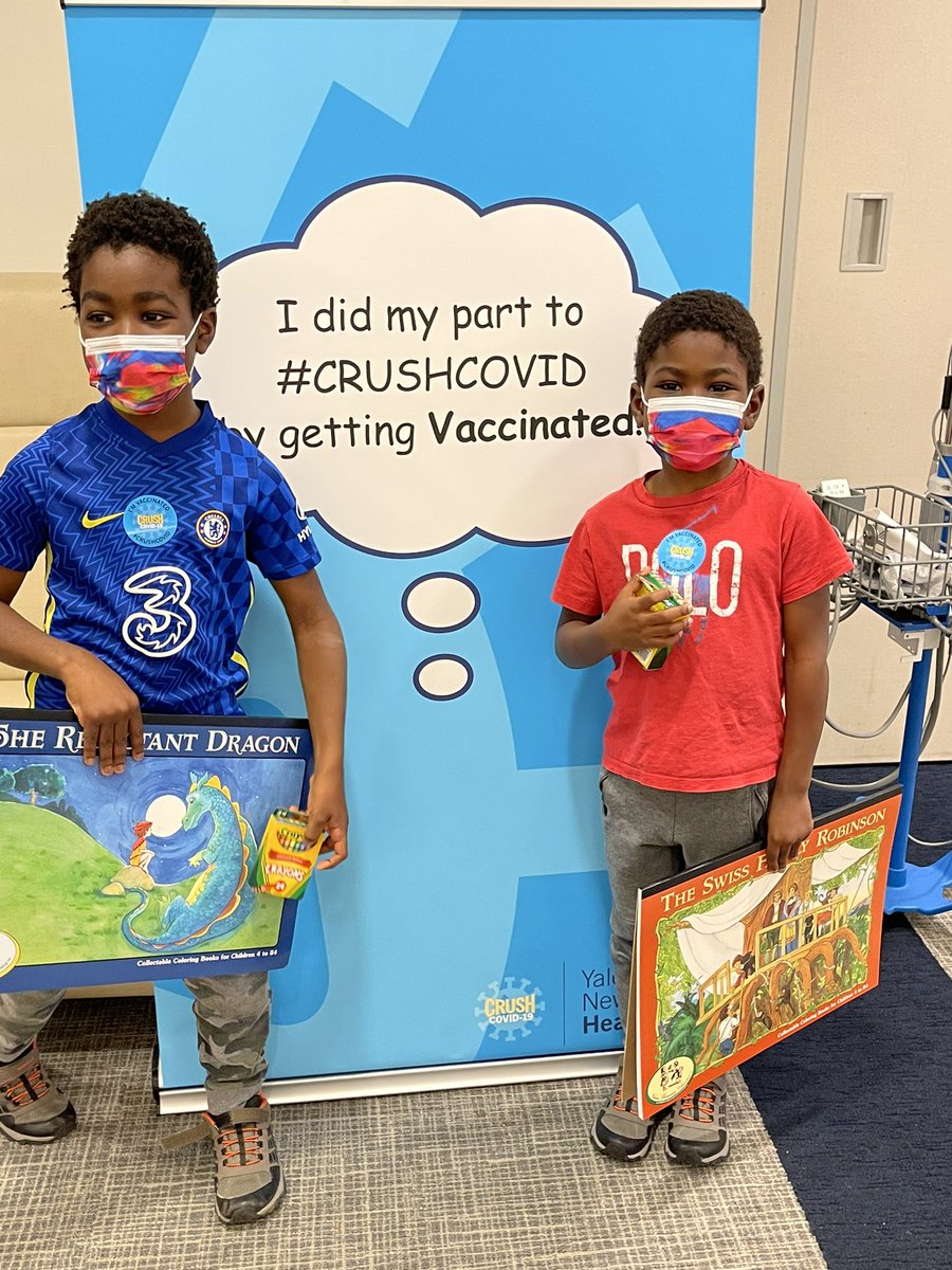 KAMitchellR's tweet image. Special exception to not self imposed not posting my kids rule. I stacked the deck in their favor. They stepped up, one ran to the plate, the other cried, but both were champs after. @GreenHosp #covid19vaccination #gottheshot #1down