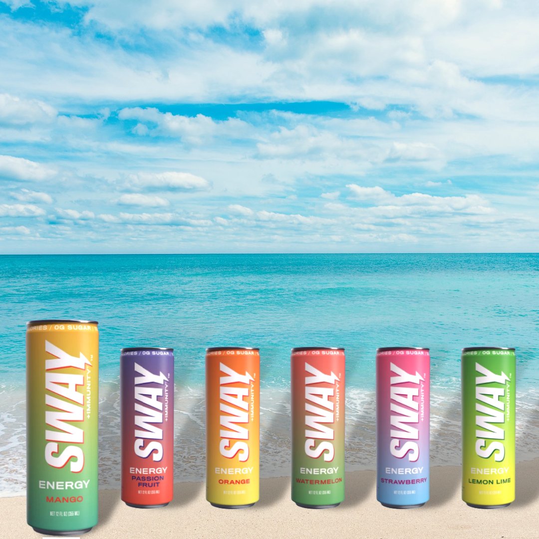Need some energy, but want to avoid tons of added sugar in your energy drink?

Try Sway Energy!

Made with all-natural, clean ingredients to help you feel your very best. 🥰