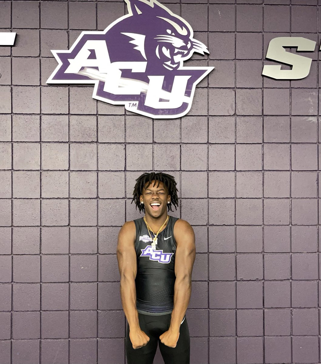 Beyond Bless To Have Received My Very First D1 Offer 💜🤍 #AGTG #GoWildcats <a href="/Duncanville_TF/">Duncanville High School Boys Track & Field</a>  Abilene Christian University what’s good🟪