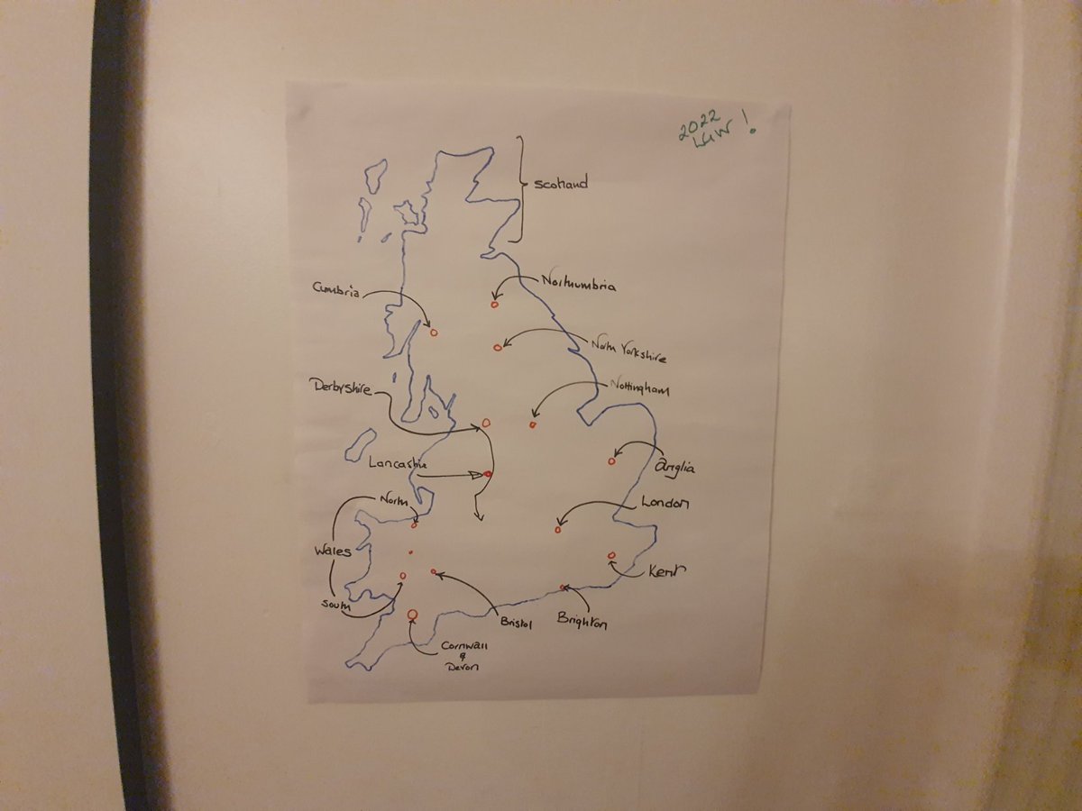 pubsandwalking's tweet photo. LDWA weekend going well, more lovely food! And #mapgate - not perhaps entirely geographically accurate (it's where next year's event will be). #ldwaweekend https://t.co/EW82Gv5LEL