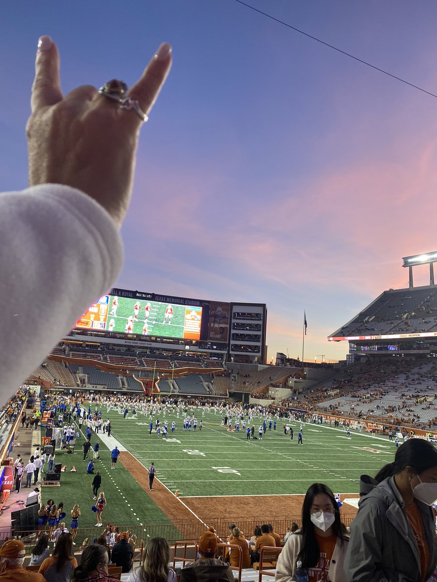 Great night for some Horns football! #HookEm