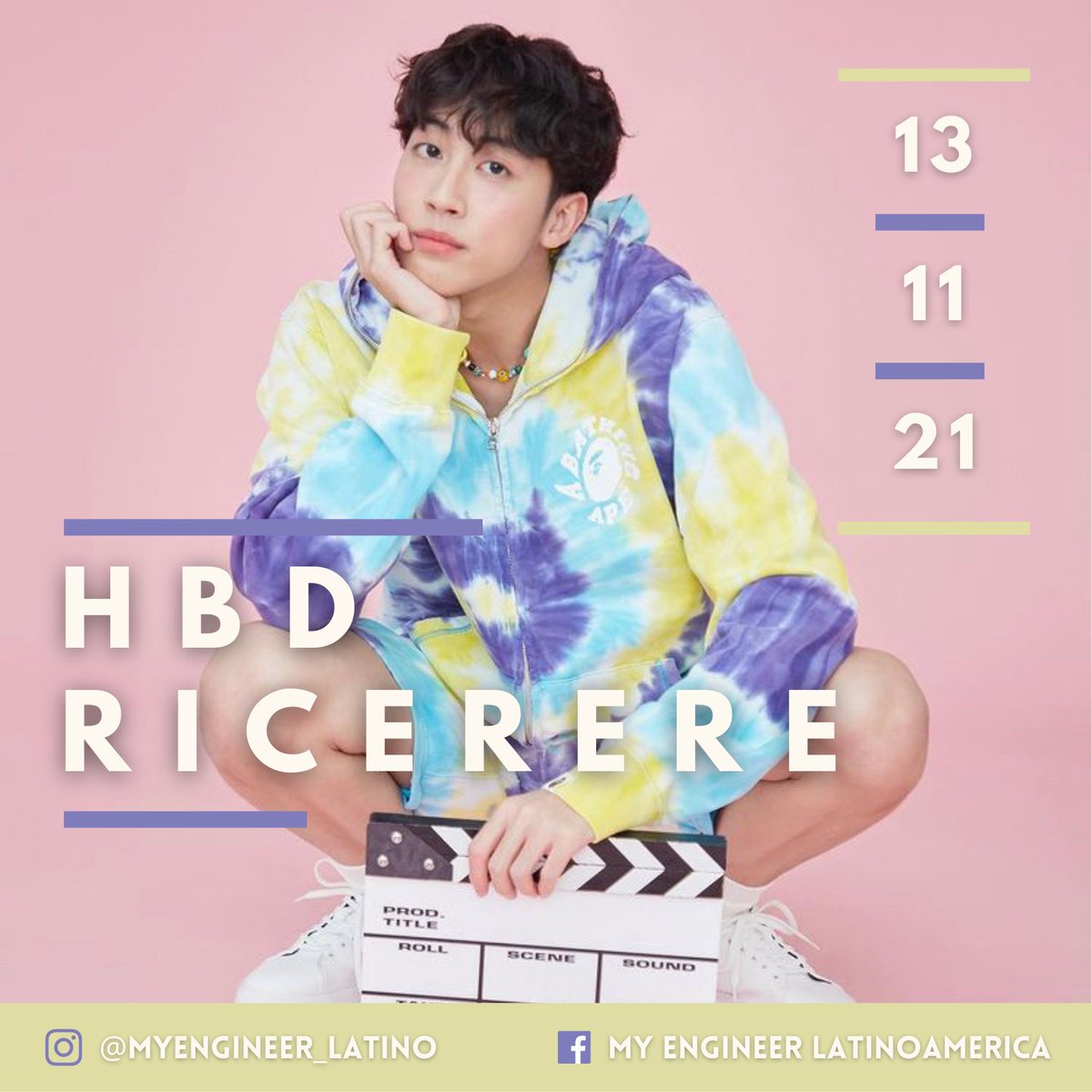 myengineer_lat's tweet photo. Feliz cumpleaños a nuestro bello Rice 🎊😍

#ricenatid 
#ricerere https://t.co/BZ820v8Lch