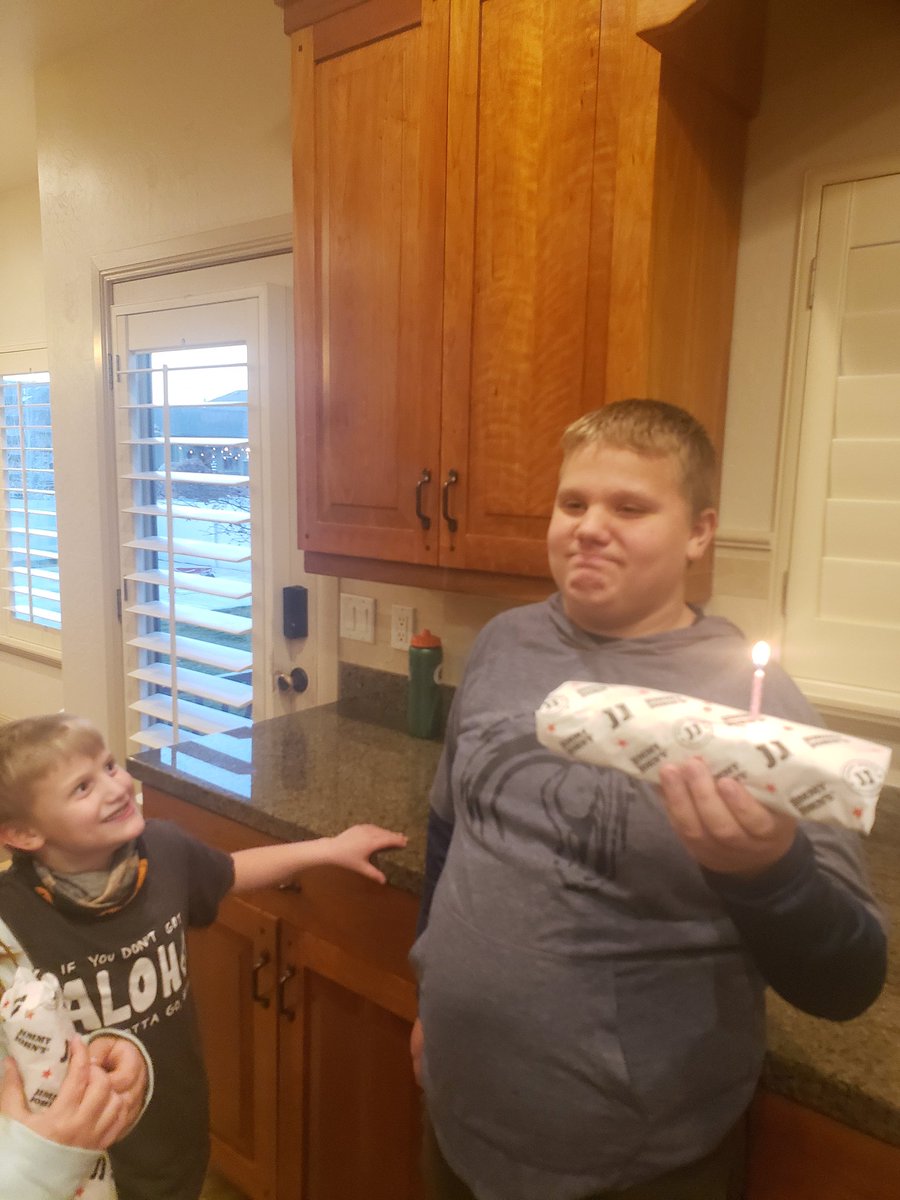 LifewithJosh2's tweet photo. Josh's special birthday dinner pick.  Jimmy John's. https://t.co/rOYz8Z7n96