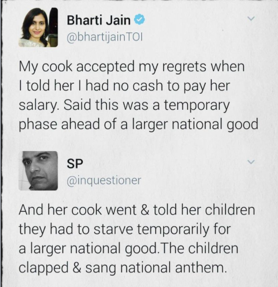 ConradkBarwa's tweet photo. Another classic from the demonetisation fiasco!!! https://t.co/GdkPr95bpl