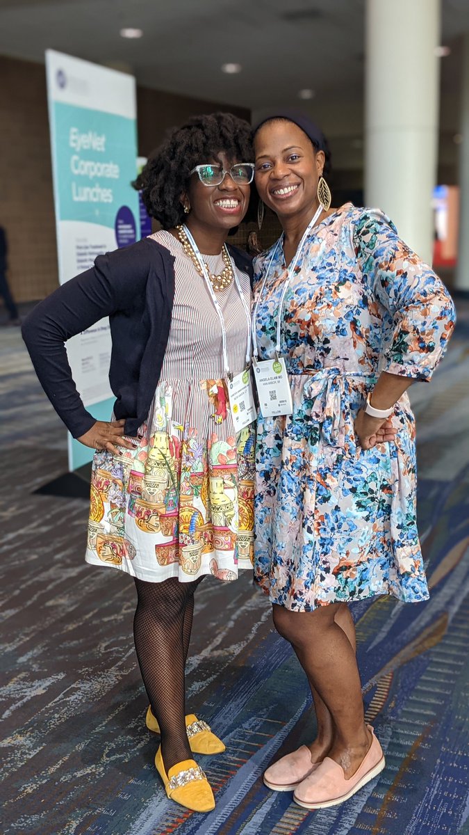 DrKNwan's tweet photo. Listen, so grateful for #aao2021 to reconnect with @EyeDrElam and all my long lost peeps @aao_ophth #healthdisparities #researchers #rabbvenable @NmaEye https://t.co/KarjLD8lKy