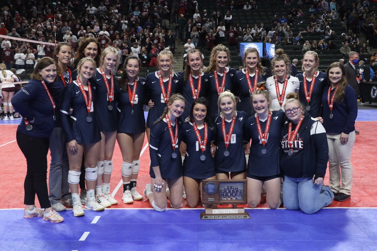 PilotSports's tweet photo. The Class AA runner-up JCC volleyball team. https://t.co/23Nlnq3arQ
