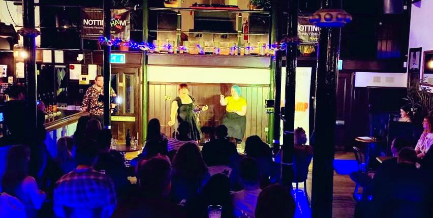 ImprovokeImprov's tweet photo. Huge massive thank you to the awesome crowd @maltcross tonight, we had the best time! 

Thanks so much to @MissImp_Notts for having us 😊 &amp; to the lovely @BenMacpherson1 for doing our tech so deftly!

Make sure you check out the rest of the brilliant shows in @NottsComedyFest! https://t.co/dfflQZJfoR