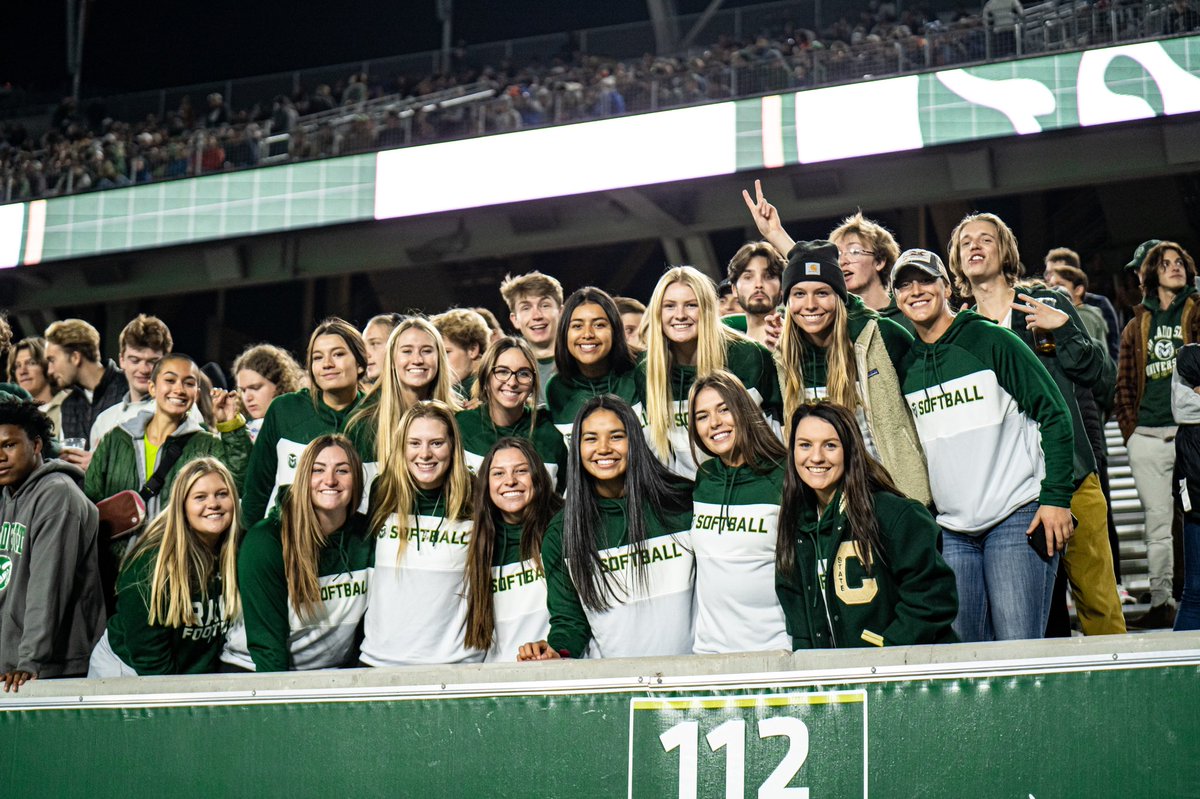 CSURams's tweet image. Rams supporting Rams ❤️🐏

#CSURams x @CSUSoftball