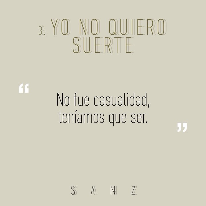 No fue casualidad, teníamos que ser. 
#SANZ 10.12.21