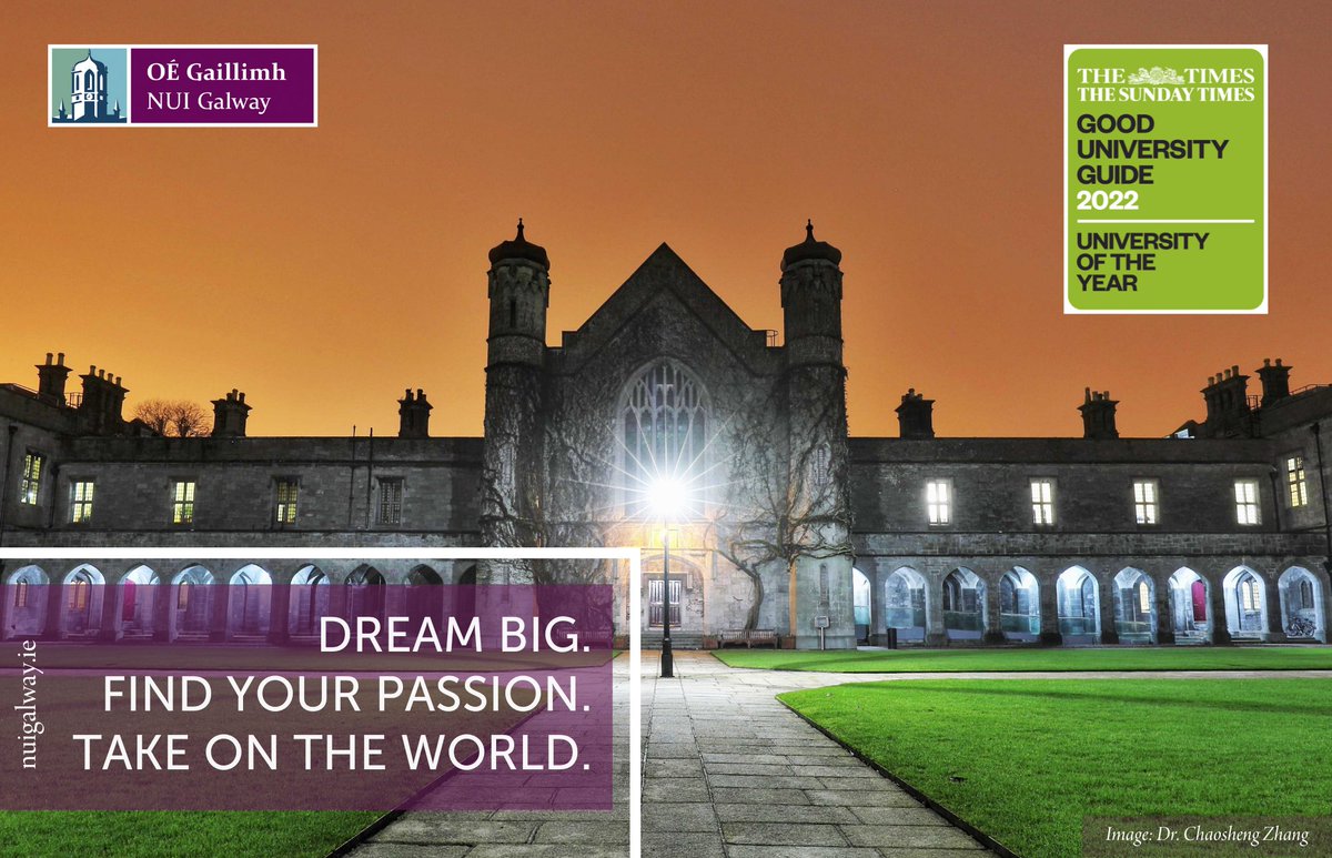 What an achievement! We are #UniversityoftheYear2022 @SunTimesIreland Good University Guide! Comgháirdeas libh👏  thesundaytimes.ie/gooduniversity… <a href="/thetimesIE/">The Times Ireland</a> <a href="/noirinhegarty/">Nóirín Hegarty</a>