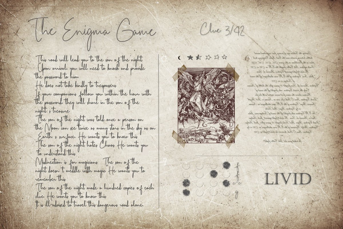 🏴‍☠️Our #PUZZLE TREASURE HUNT🏴‍☠️ is picking up steam🔥

🧐3 clues released (out of 42)
opensea.io/collection/eni…
Buyers get 1 extra hint 👀

🗣Join the hunt/discord:
discord.com/invite/T9SZUxG…

🚀3 collector cards (1/1 NFTs):
opensea.io/collection/eni…