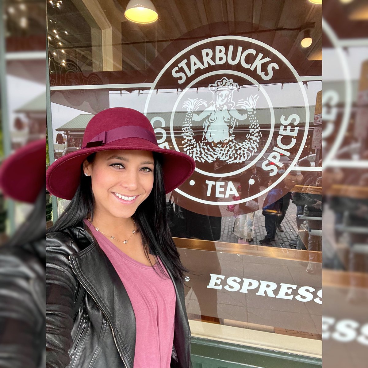 This photo is probably the most basic photo I’ve taken in a long time… but hey, here we are. ☕️ + 🧜🏽‍♀️ = 🖤 📍Original Starbucks - Seattle, Washington #TStoneApproved #LilStoners #TStoneEnterprises