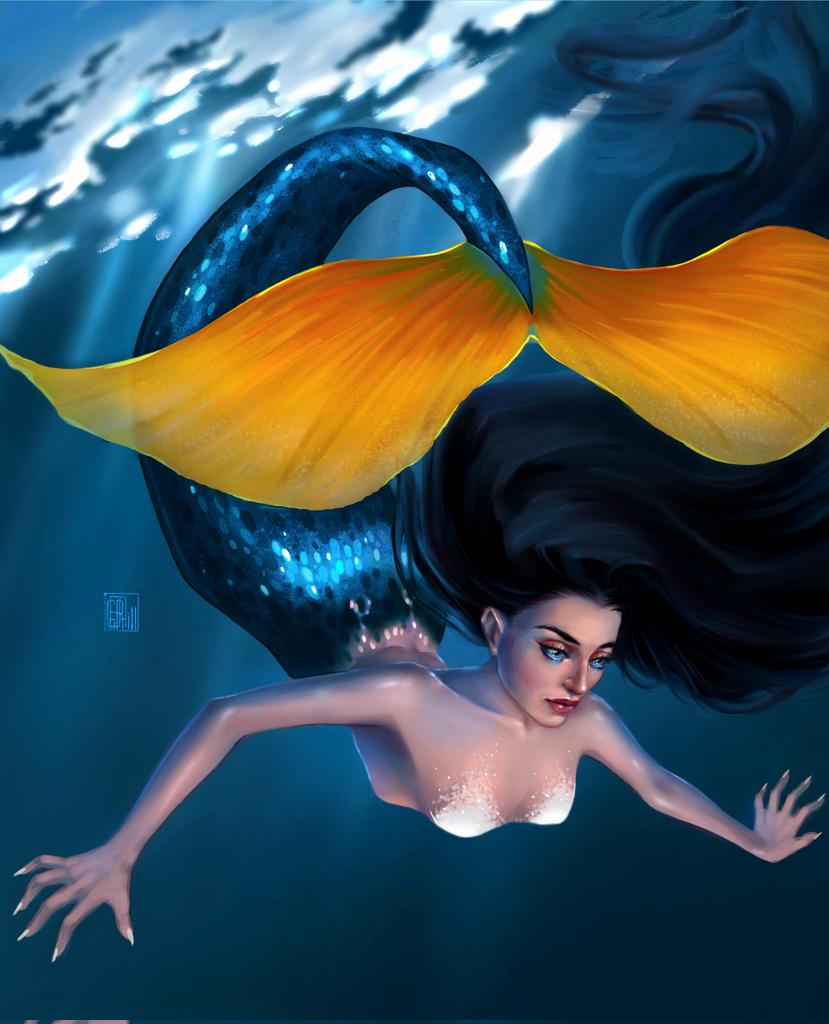 Well, let this be my first tweet as an #NFTartist . I probably would never have used Twitter if it weren't for the desire to share and promote my creativity. So I came up with this image of a beautiful, mysterious creature ... And what is her story ...? #NFTs