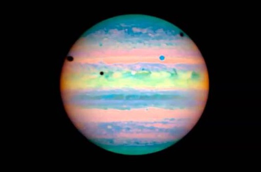 marsrader's tweet image. Triple lunar eclipse of Jupiter (Io, Callisto, and Europa) - only happens once every few years.