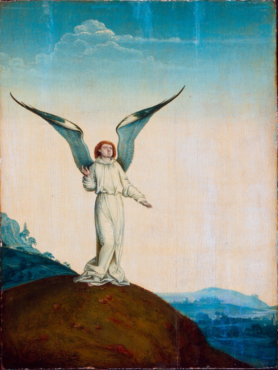 Lucas van Leyden, Angel, c. 1530 harvardartmuseums.org/collections/ob… #harvardartmuseums #lucasvanleyden