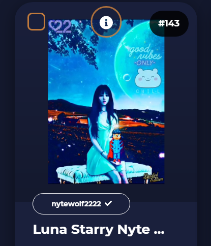 Dub_wizard's tweet photo. 🎉Please show love to NyteWolf!
#giveaway 10 Luna of the Highgarden 22 and 10 Starry Nyte Wizard!🥳

- Flw @NyteWolf503 and me

- RT #WAX adr blw👇

- Ends in 72h gl🙏

👉https://t.co/HGJ3kzQvf2

#NFT #NFTs #NFTCommunity #nftcollector #NFTGiveaway #nftart #WAXP @WAX_io @AtomicHub https://t.co/K1qTdoeGKG