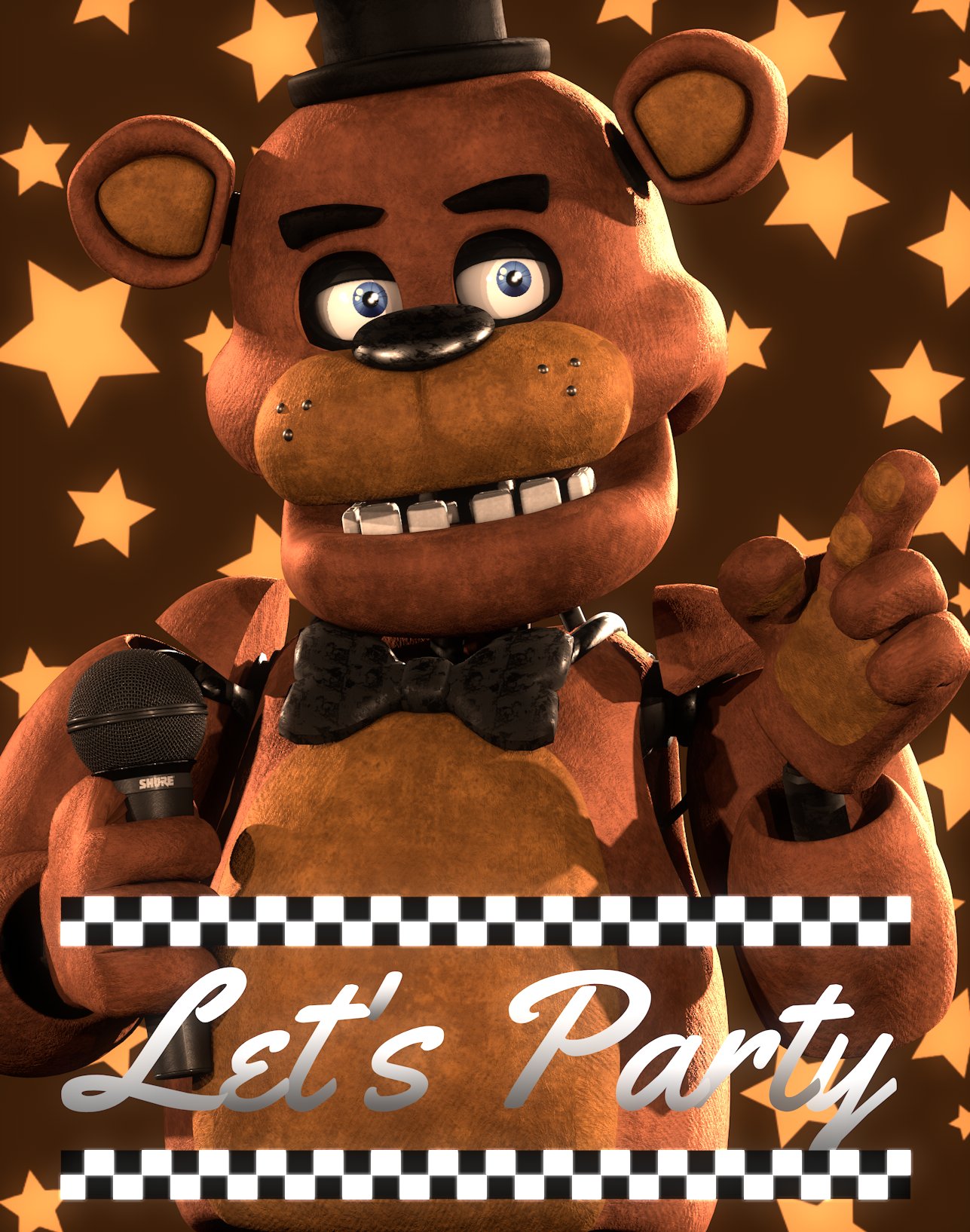 C4D/FNaF] Five Nights at Freddy's 1 Poster