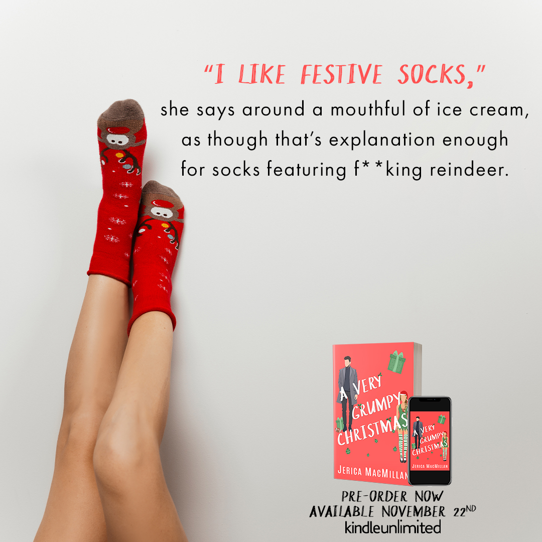 A Very Grumpy Christmas by <a href="/JericaMacMillan/">Jerica MacMillan</a> is releasing November 22, 2021!
#Preorder your copy today on Amazon!
mybook.to/avgc
Goodreads: bit.ly/3m7g6Jm
#ContemporaryRomance #NewAdultRomance #SmallTown #SingleParent #Fling #christmas <a href="/valentine_pr_/">Valentine PR & Literary Management</a>