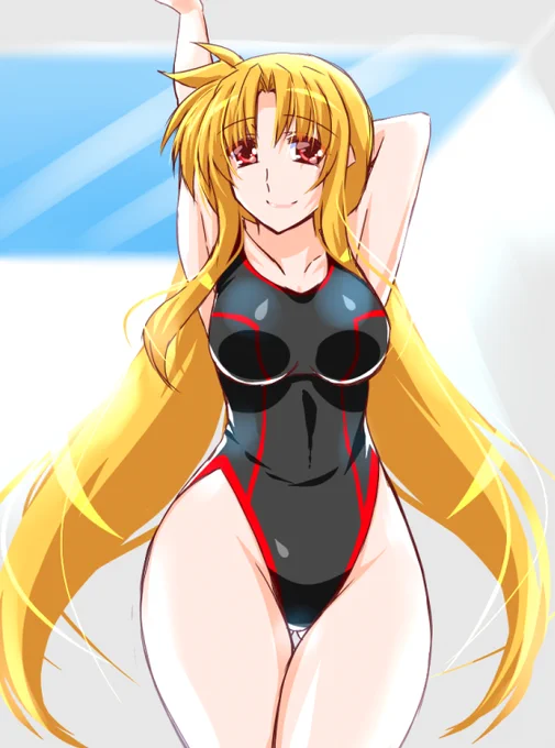 フェイトさんの水泳教室。
くそっ、練習に集中できないっ! 