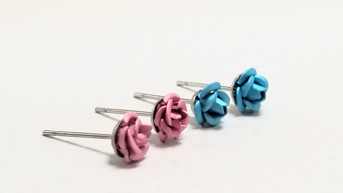 Tiny Rose Stud Earrings- 2 Pairs 1 Price
#womensearrings
#roseearrings
#flowerearrings