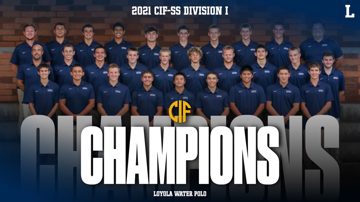 LoyolaAthletics's tweet photo. 𝐂𝐈𝐅 𝐃𝐈𝐕𝐈𝐒𝐈𝐎𝐍 𝐈 𝐂𝐇𝐀𝐌𝐏𝐈𝐎𝐍𝐒! 🏆

FINAL | Loyola 9, Oaks Christian 7

No. 1-ranked and top-seeded @LoyolaWP wins the 2021 @CIFSS Division I Water Polo Championship!

#GoCubs | #AMDG | #C4L https://t.co/gzNzpbCxhR