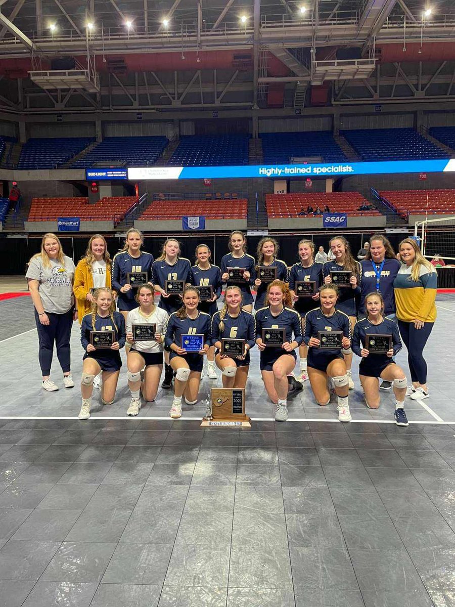 We are so proud of our volleyball team for finishing 2nd at the State Tournament. Congrats on a great season! Always #1 in our hearts 💙💛